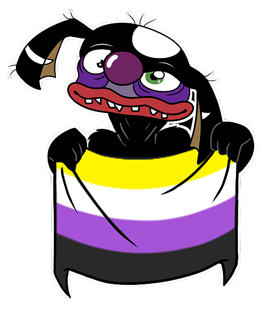 Rothgar NB Pride Flag! He's an ally!